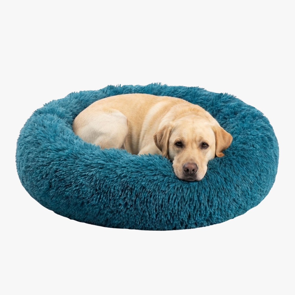 Panier pour Chien Rond Moelleux en Fourrure