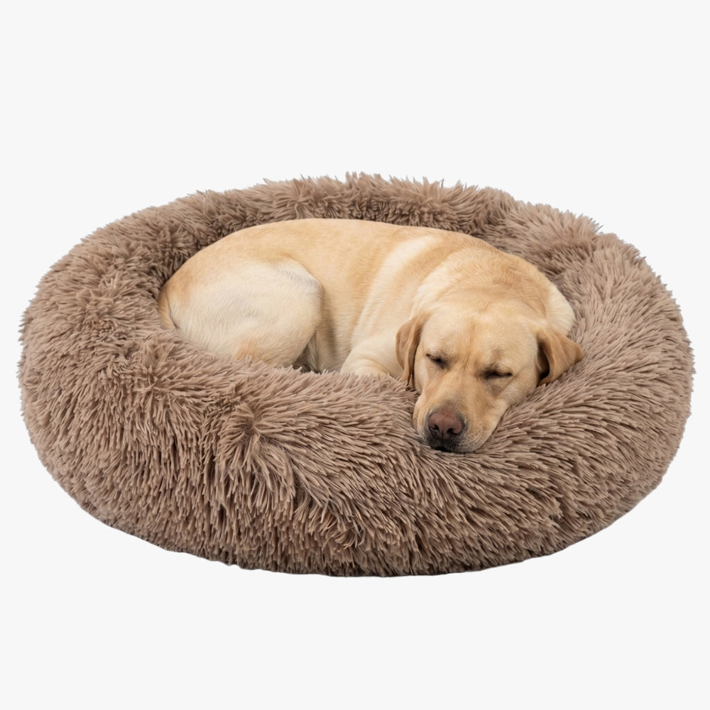 Panier pour Chien Rond Moelleux en Fourrure