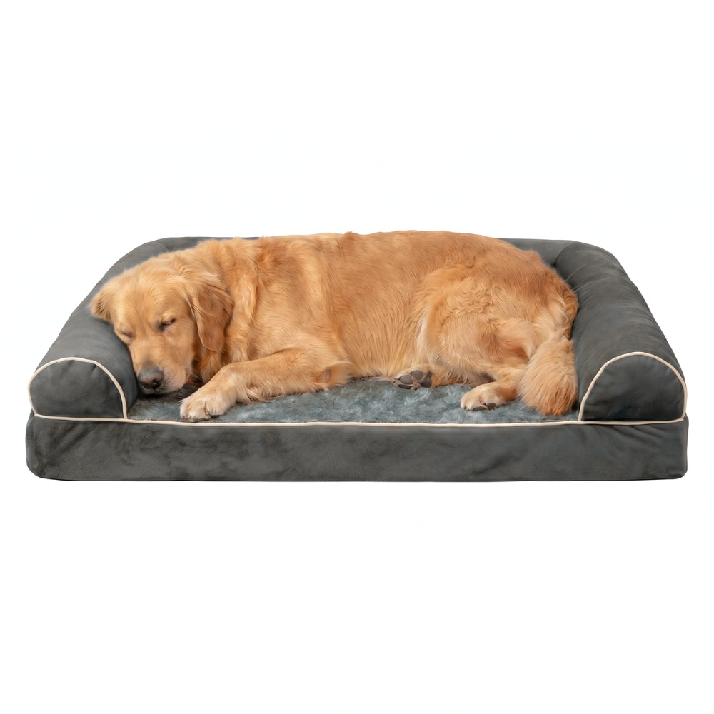 Panier pour Chien Orthopédique Rectangulaire avec Rebords