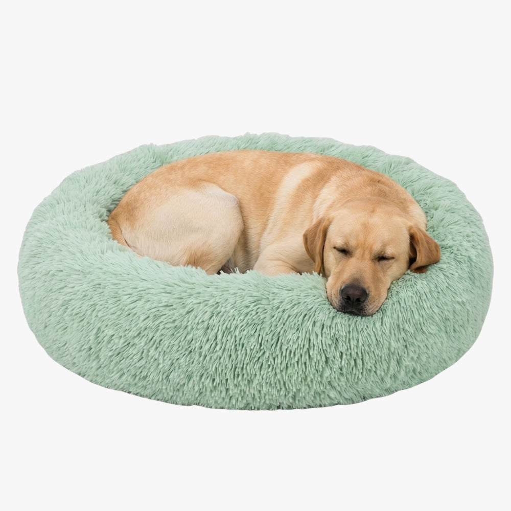 Panier pour Chien Rond Moelleux en Fourrure