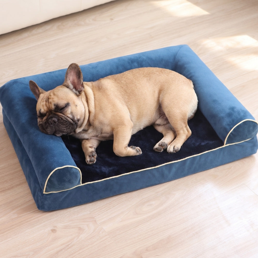 Panier pour Chien Orthopédique Rectangulaire avec Rebords
