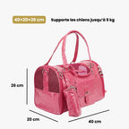 Sac à Main de Transport pour Petit Chien Style Crocodile