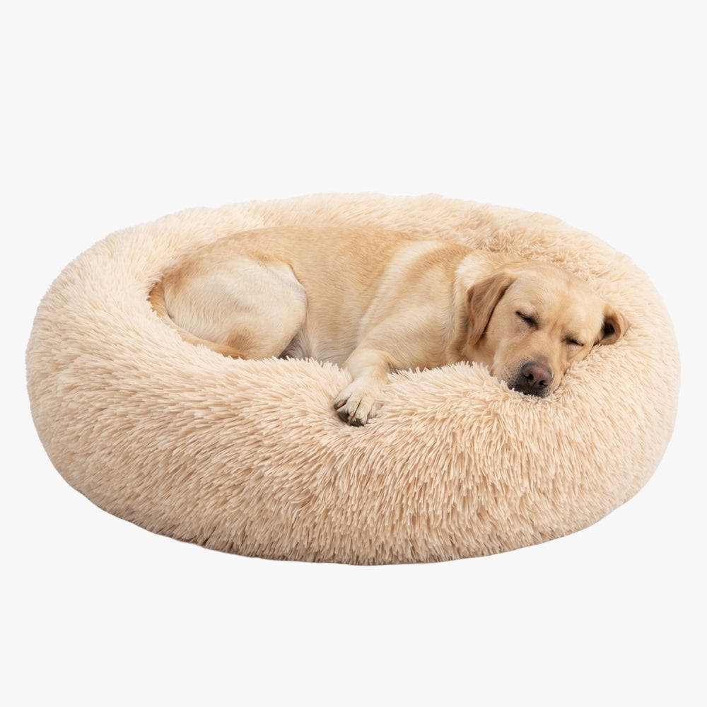 Panier pour Chien Rond Moelleux en Fourrure