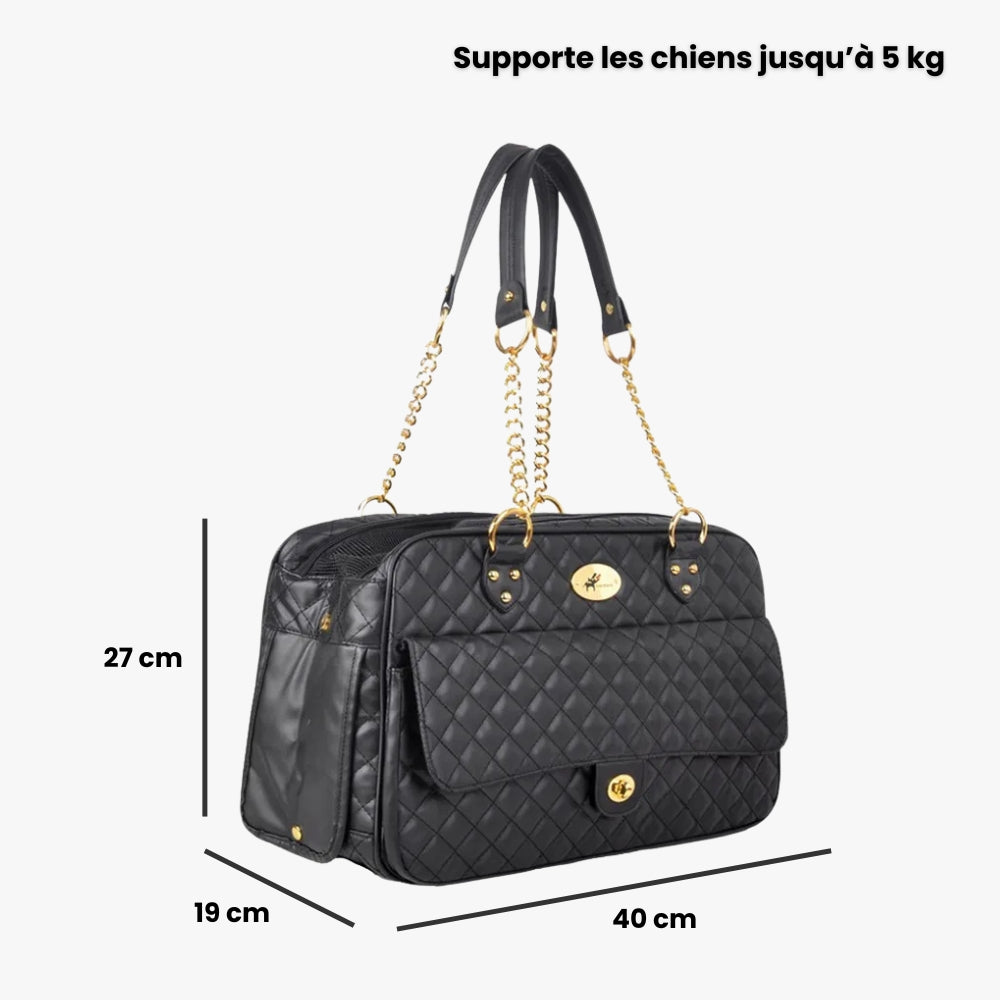 Sac à Main de Transport pour Petit Chien en Cuir