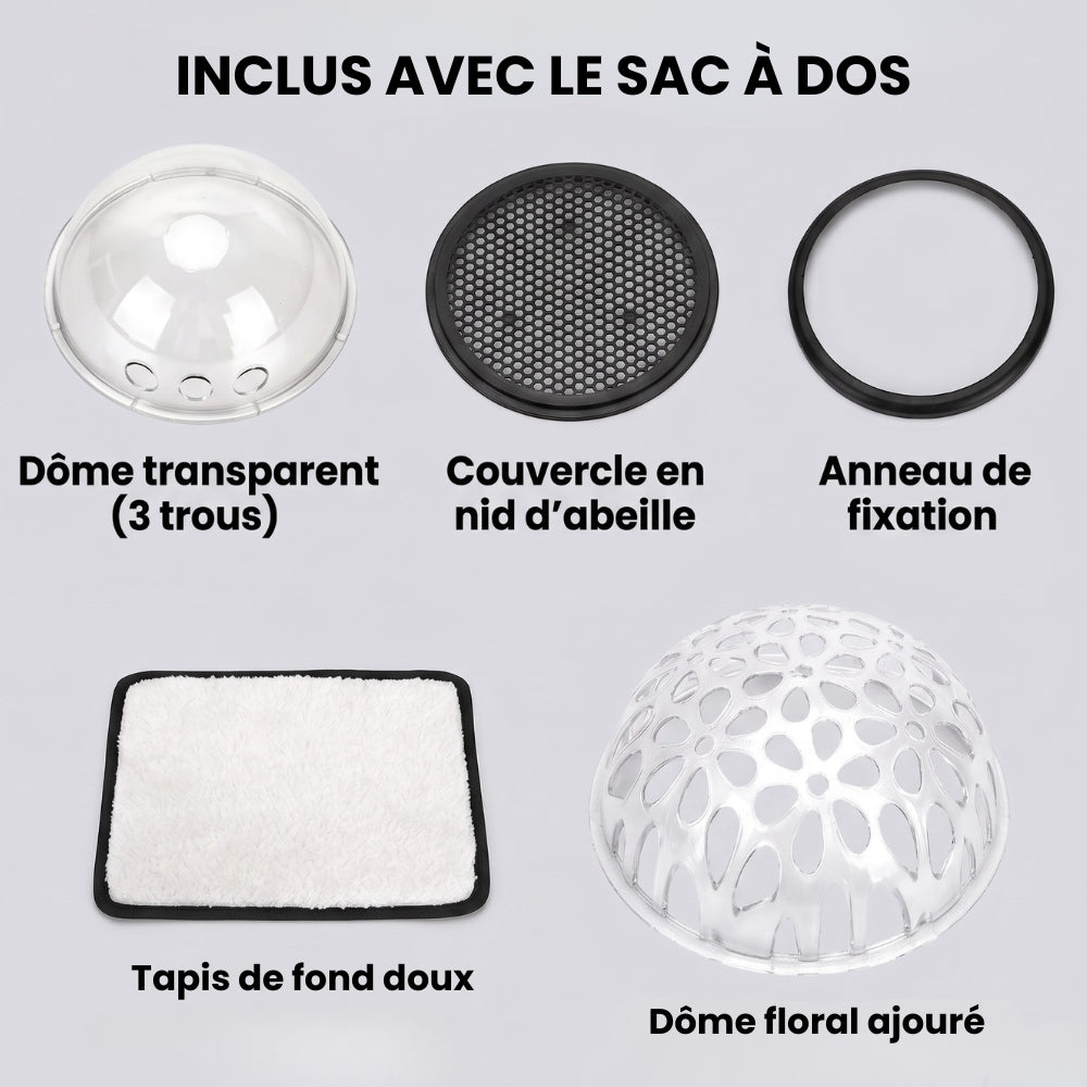 Sac à Dos de Transport pour Chien Transparent