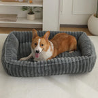 Rectangle Plush Dog Bed Winter Warm Mat Small Medium Big Pet Cat Dog Bed Kennel Puppy Sofacama Cat Cushion Pets Sofa Accessories