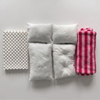 canape-orthopedique-pour-chien-rayures-rouge-pieces