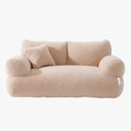 canape-pour-chien-beige-face