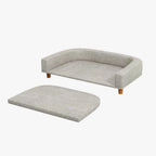 canape-pour-chien-gris-dessus-amovible