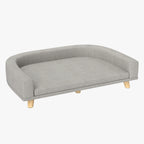 canape-pour-chien-gris-vide