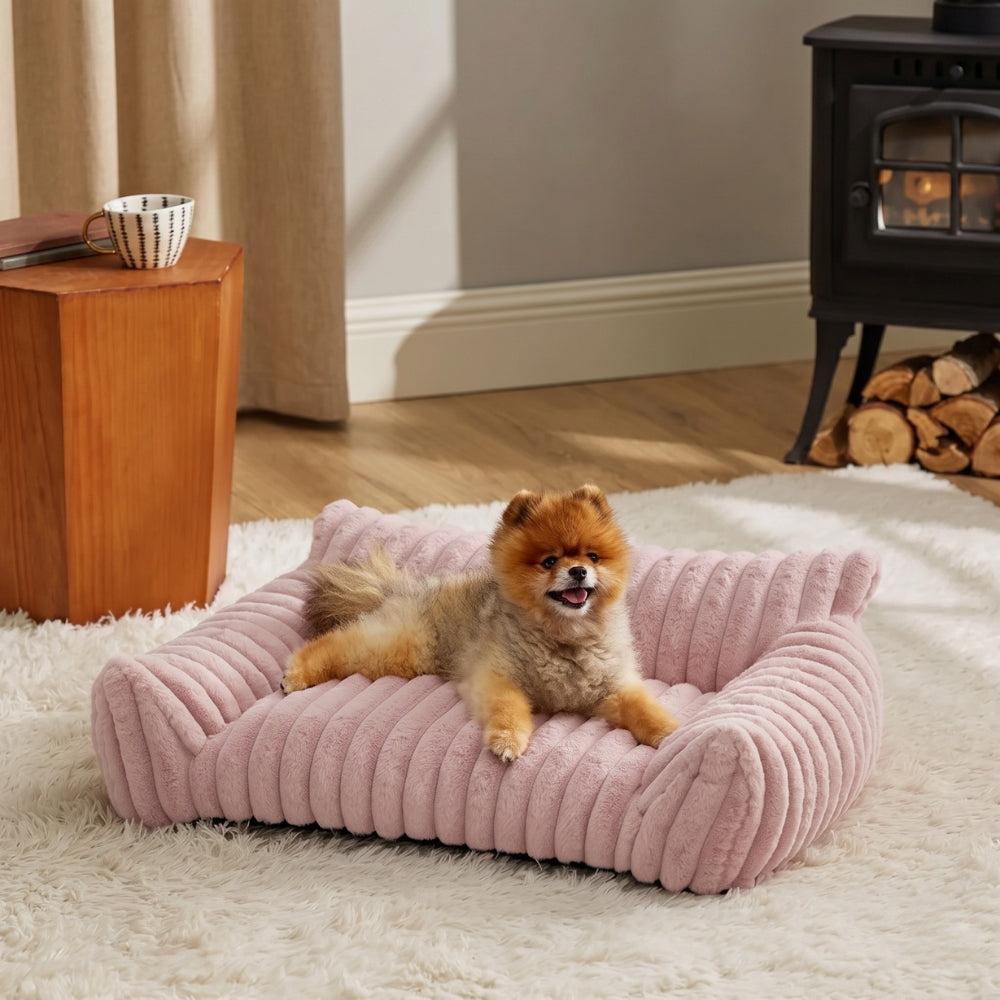 canape-pour-chien-moelleux-cotele-situation-rose