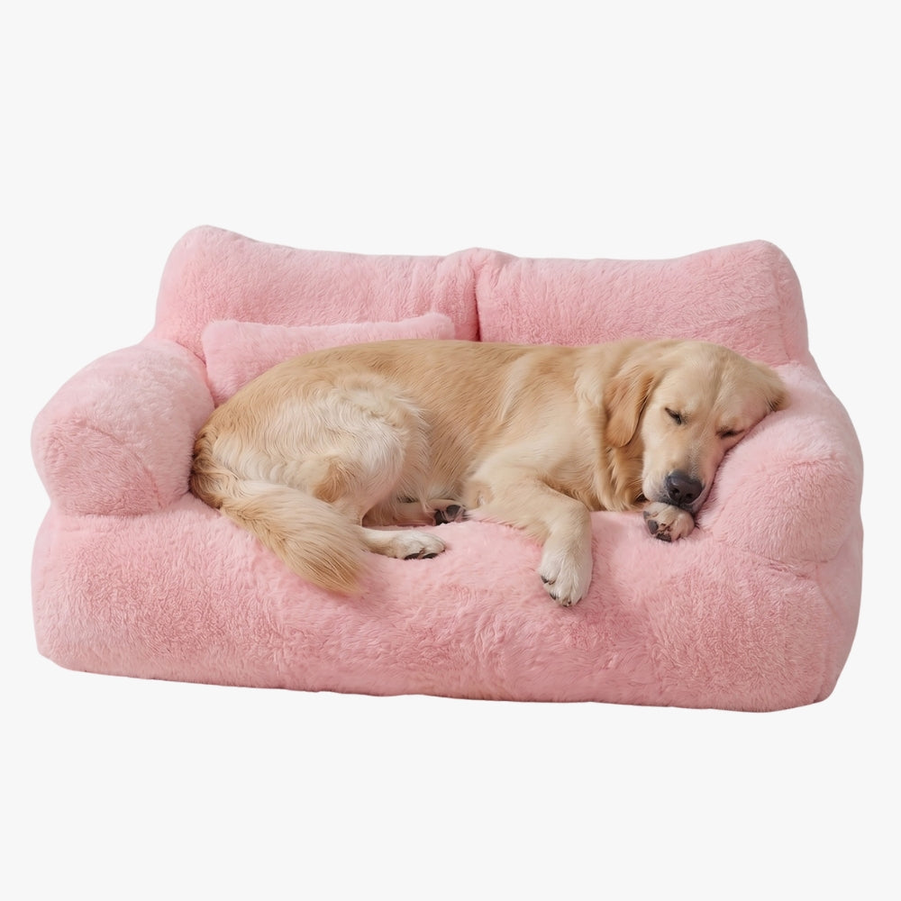 canape-pour-chien-moelleux-et-doux-rose