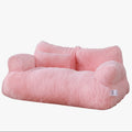 canape-pour-petit-chien-rose-vide