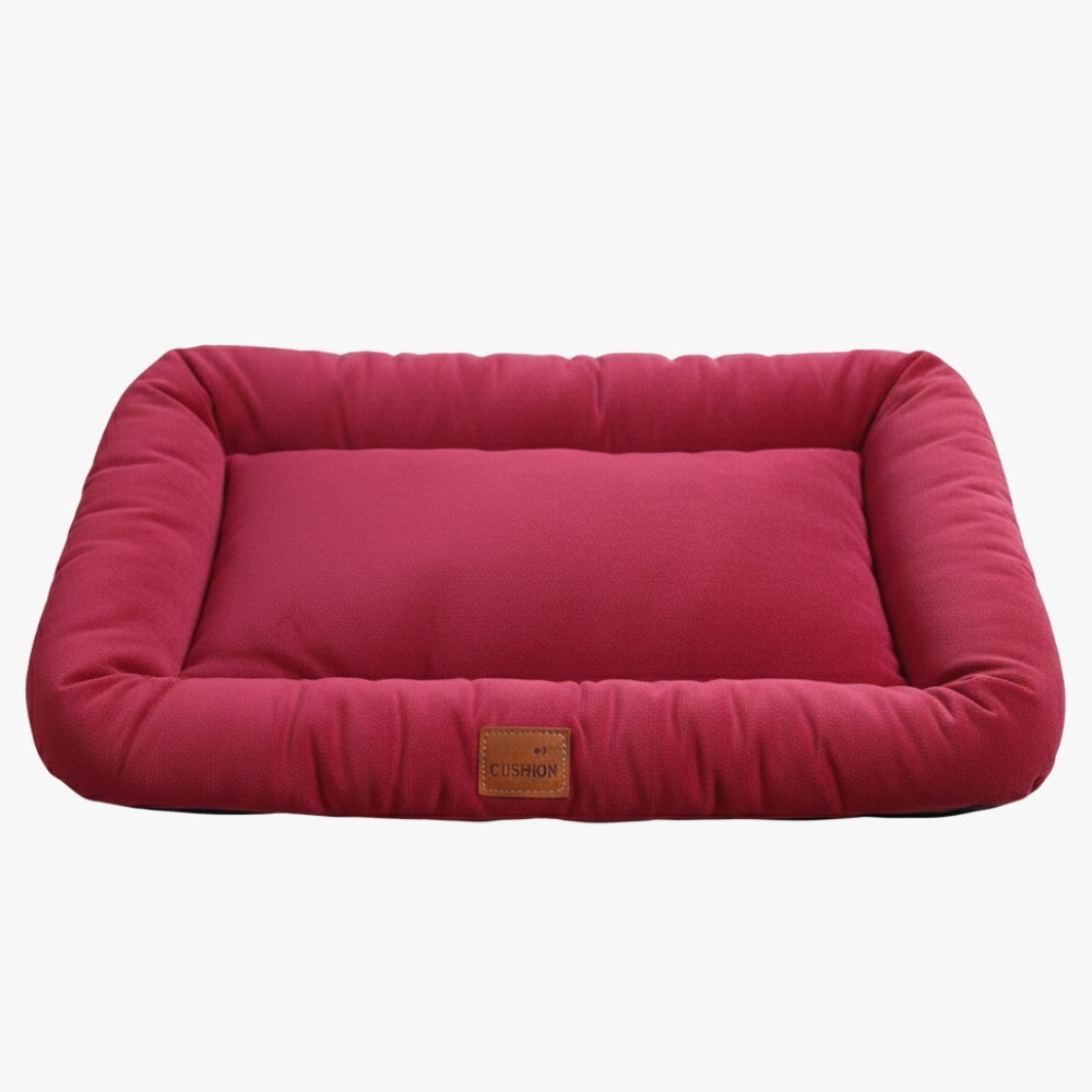 coussin-moelleux-pour-chien-dehoussable-rouge-face