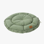 coussin-rond-pour-chien-vert-face