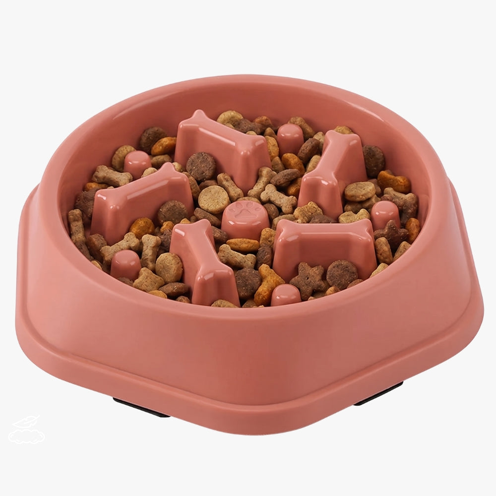 gamelle-anti-glouton-pour-chien-motif-os-rouge