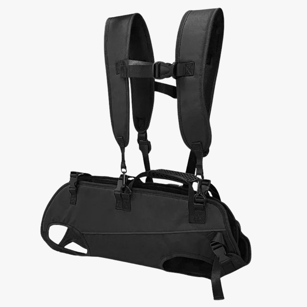harnais-pour-chien-moto-noir
