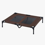 lit-de-camp-pour-chien-marron-dessus