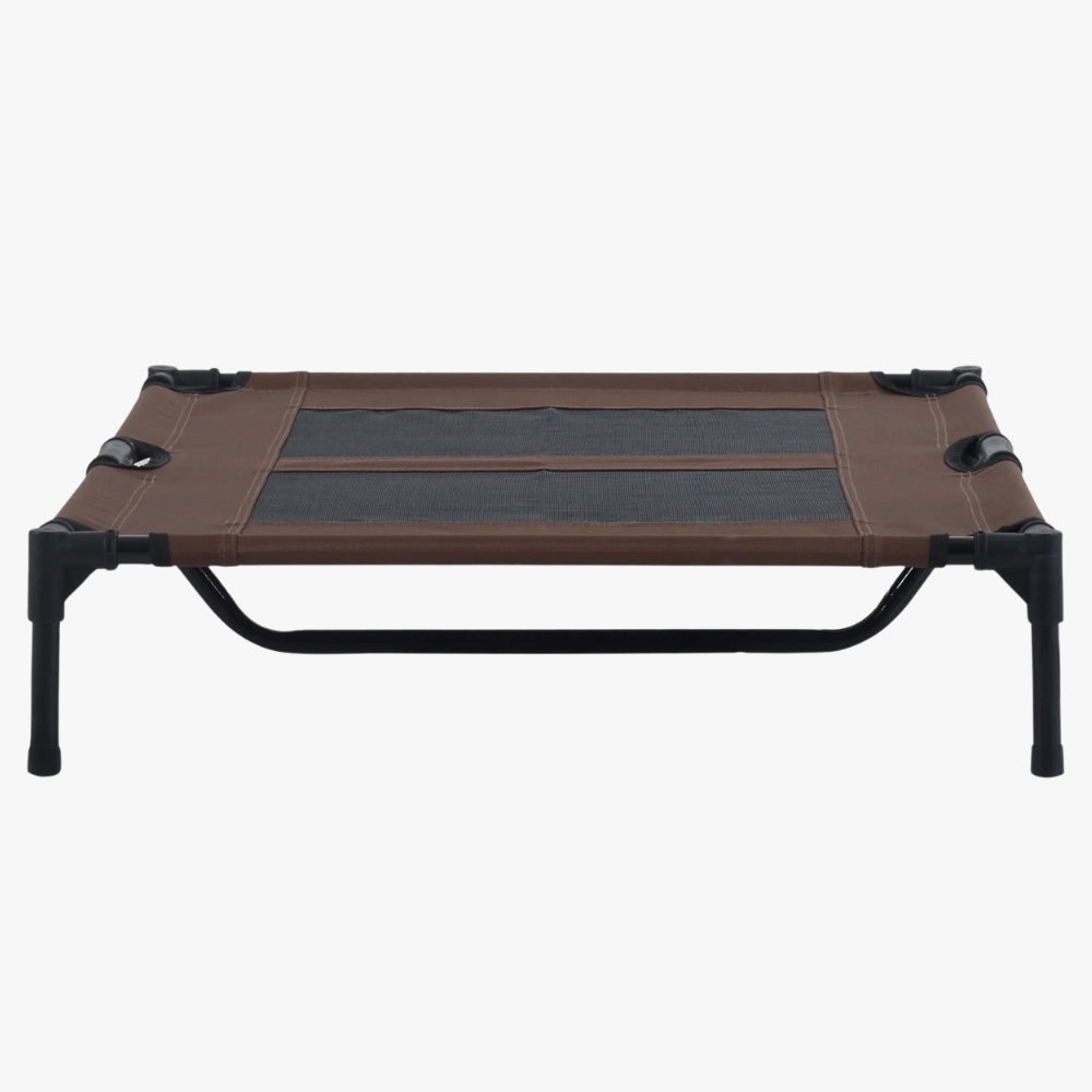 lit-de-camp-pour-chien-marron-face