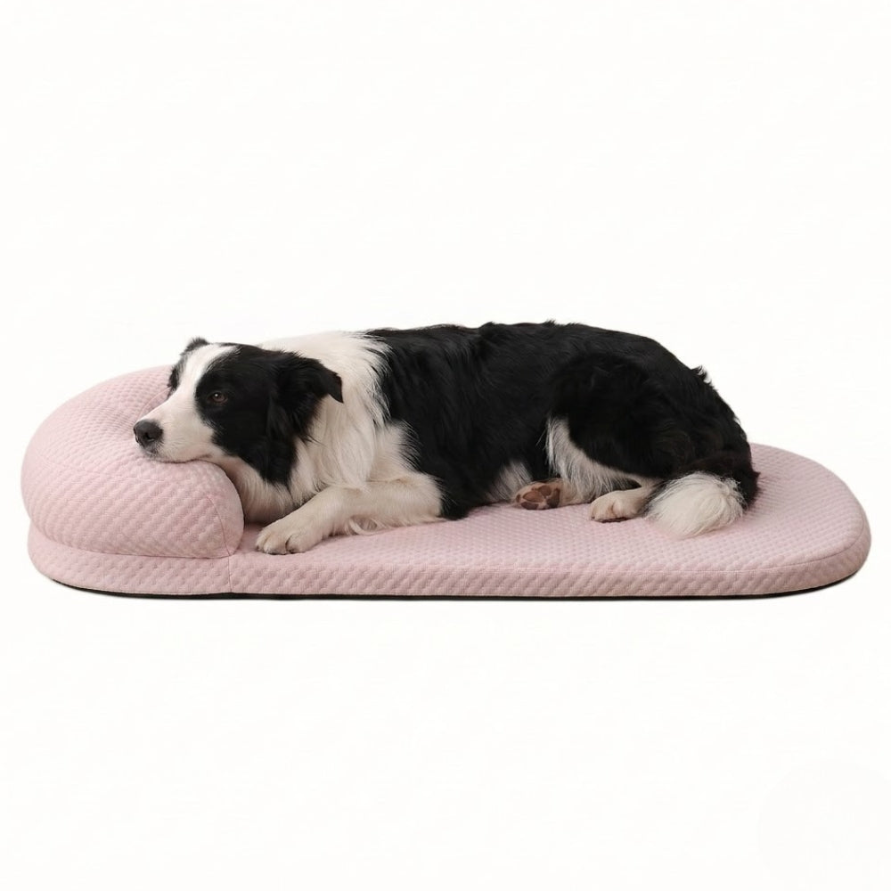 lit-rafraichissant-pour-chien-resistant-aux-morsures-rose