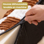 matelas-orthopedique-pour-chien-carreaux-avec-coussin-closeup-housse