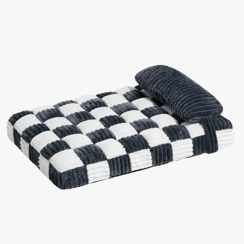 matelas-orthopedique-pour-chien-carreaux-avec-coussin-noir-packshot