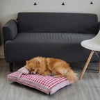 matelas-pour-chien-a-carreaux-avec-coussin-situation-petit