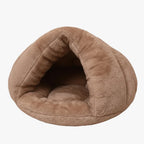 panier-chausson-pour-chien-marron-vide-face