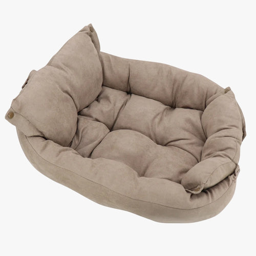 panier-coussin-pour-chien-beige-dessus