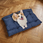 panier-coussin-pour-chien-bleu-salon