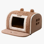 panier-ferme-pour-petit-chien-marron