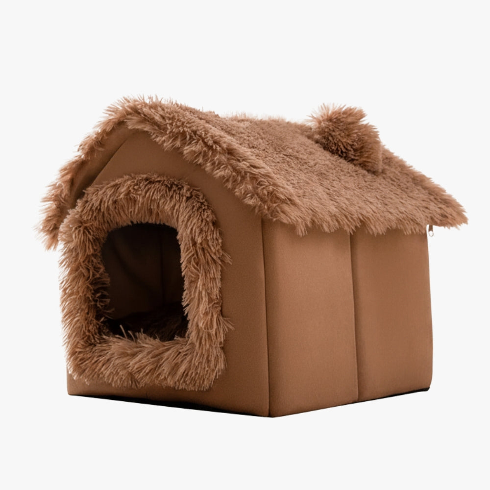 panier-niche-pour-chien-en-fourrure-marron-angle