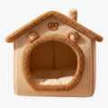 panier-niche-pour-chien-marron-face