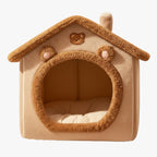 panier-niche-pour-chien-marron-face