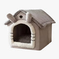 panier-niche-pour-petit-chien-gris