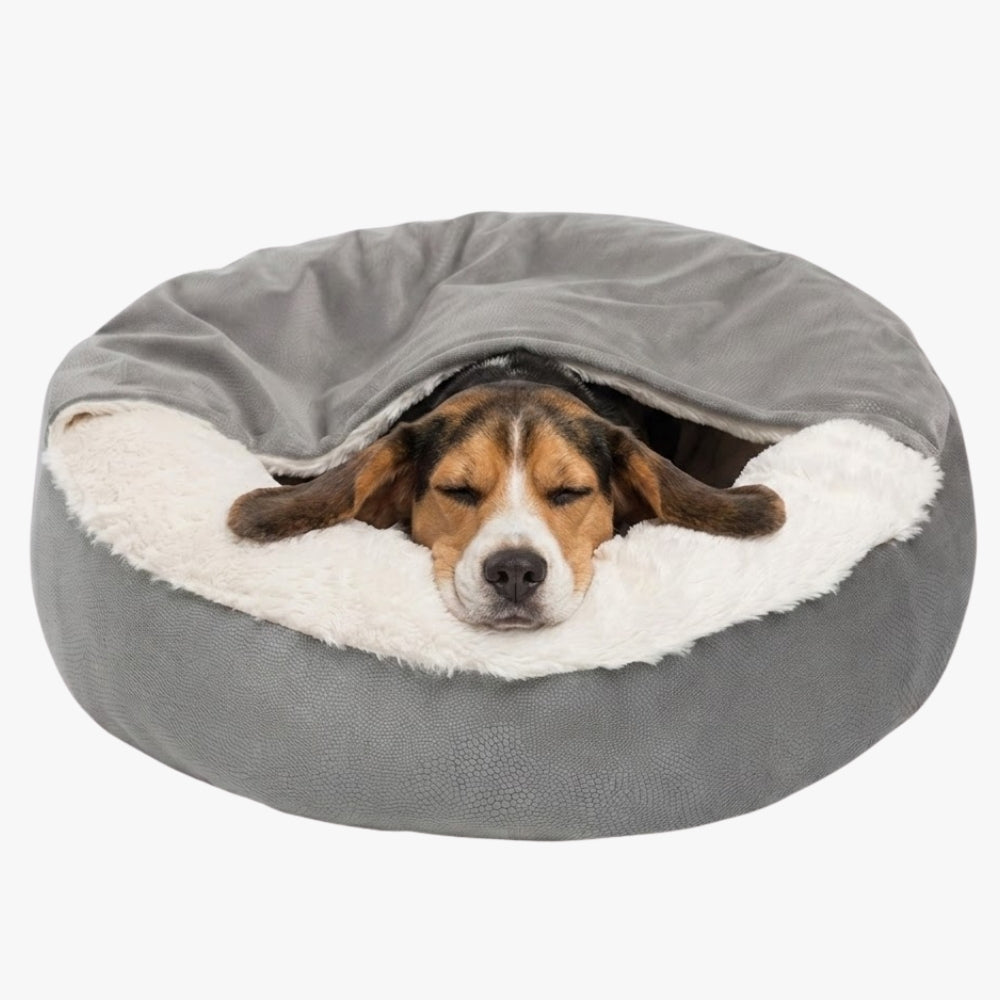 panier-orthopedique-pour-chien-semi-ferme-gris