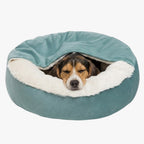 panier-orthopedique-pour-chien-semi-ferme-vert