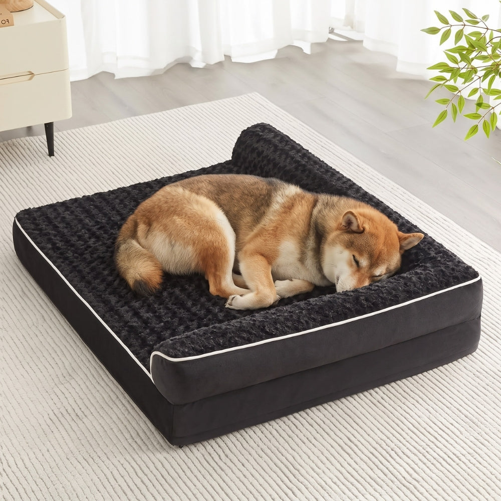 panier-orthopedique-pour-grand-chien-rectangulaire-angle-noir-situation