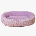 panier-pour-chien-a-fleurs-violet-vert