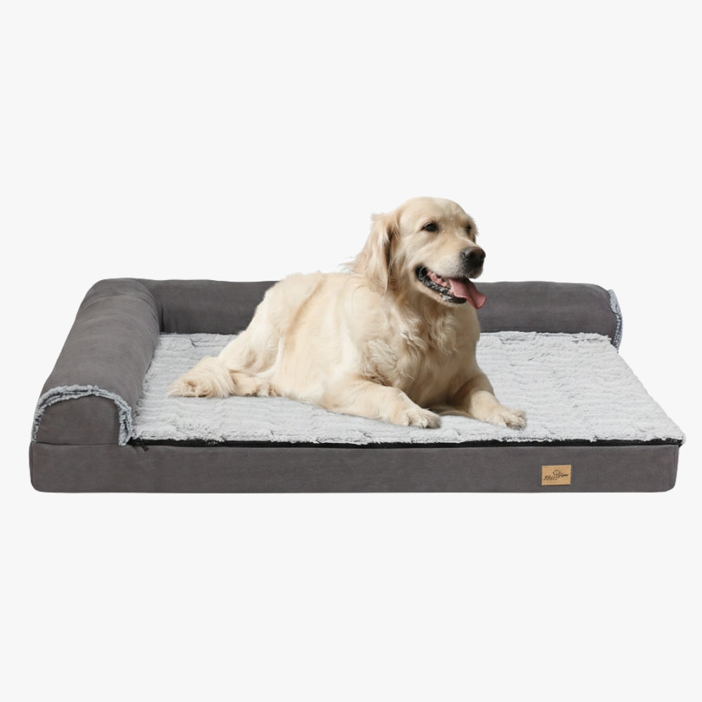 panier-pour-chien-dangle-orthopedique-gris
