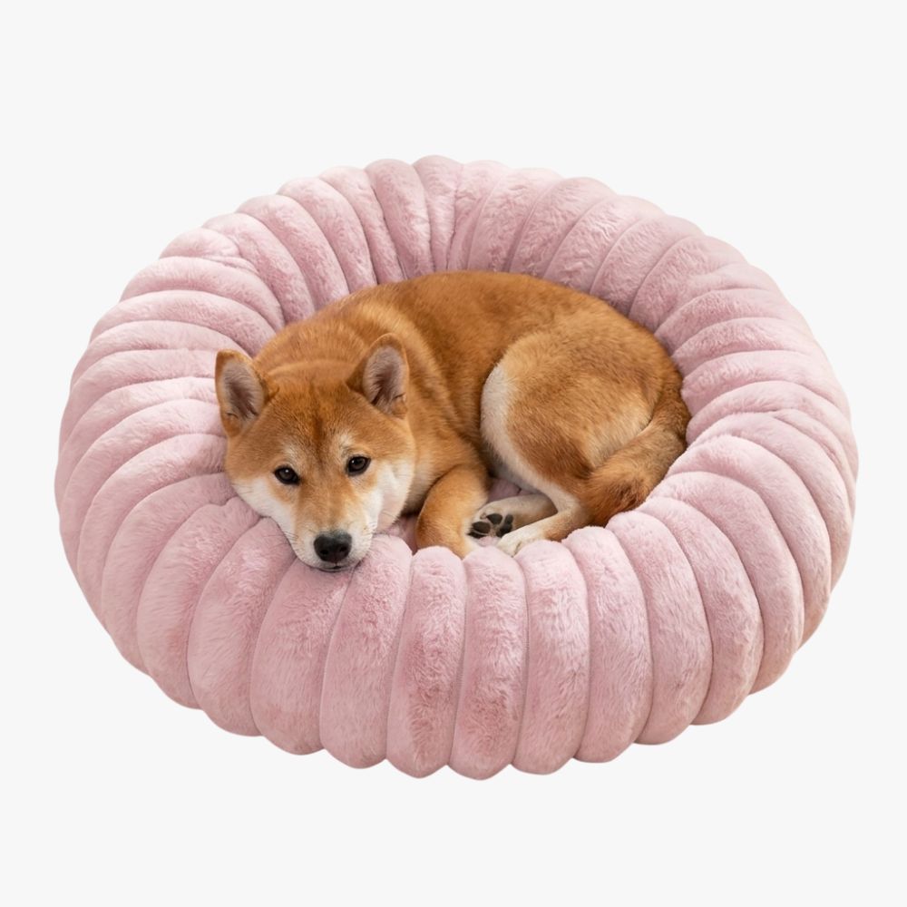 panier-pour-chien-donut-cotele-bleu-beigepanier-pour-chien-donut-cotele-violet-clair