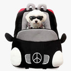 panier-pour-chien-en-forme-de-voiture-noir-devant
