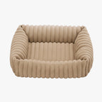 panier-pour-chien-en-velours-cotele-beige-dessus