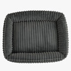 panier-pour-chien-en-velours-gris-dessus