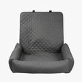 panier-pour-chien-impermeable-pour-voiture-gris-face