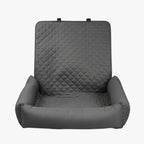 panier-pour-chien-impermeable-pour-voiture-gris-face