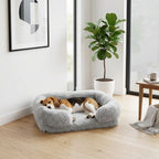 panier-pour-chien-orthopedique-a-fourrure-medium