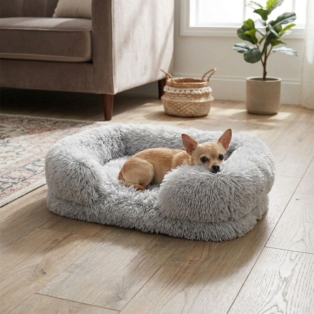 panier-pour-chien-orthopedique-a-fourrure-small