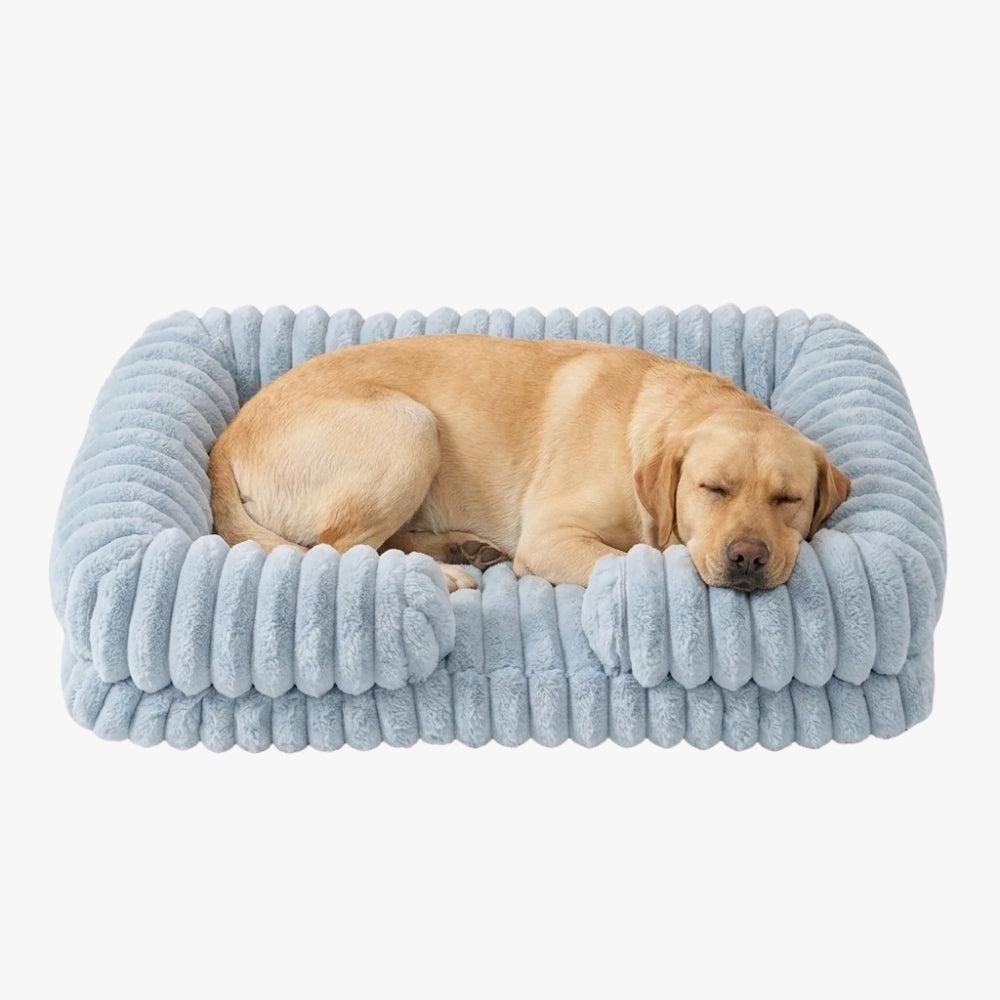 panier-pour-chien-orthopedique-rectangulaire-cotele-bleu