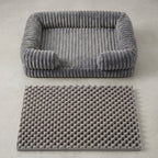 panier-pour-chien-orthopedique-rectangulaire-cotele-gris-mousse